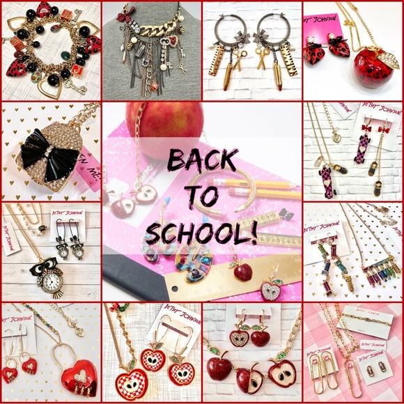 Make school days fun! AUTHENTIC Betsey Johnson School-Themed Jewelry. - Picture 1 of 15